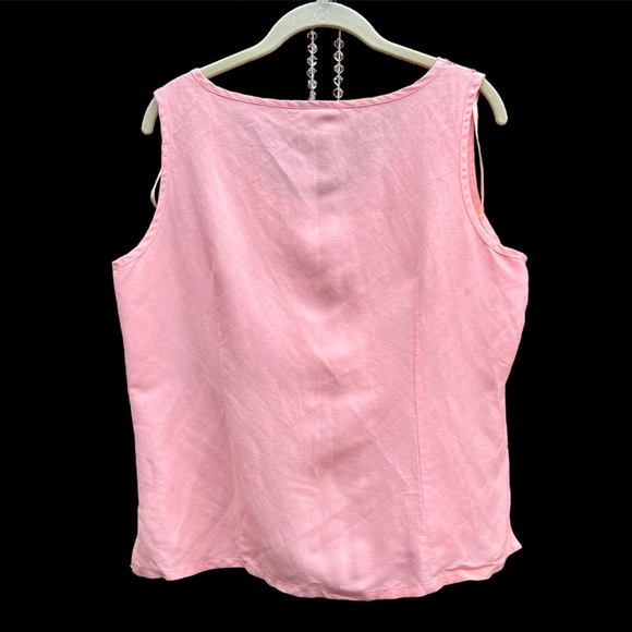 20a Style Flapper Art Deco Inspired Sleeveless Pink Peach Top Tank - Picture 4 of 4